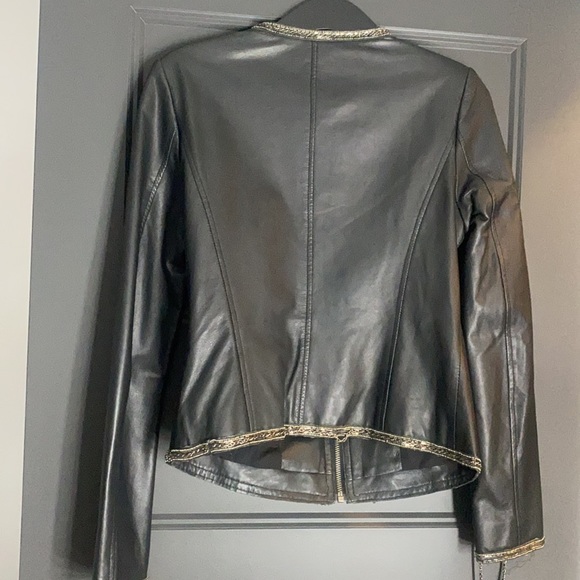 LAMARQUE LEATHER FITTED JACKET - Picture 4 of 6